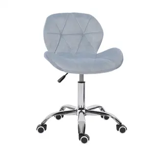 Erltrud Desk Chair Grey / Velvet