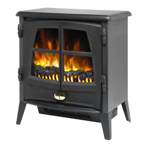 Dimplex Jazz 2kW Black Electric Stove (H)597mm (W)510mm