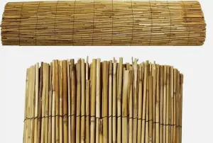 Natural Bamboo Reed Fencing - H 1m x W 4m