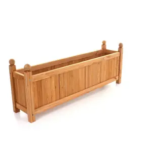 Contemporary Wooden Garden Planter - Large