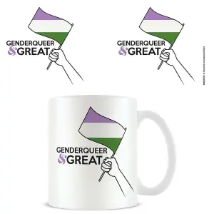 Pyramid International Genderqueer Mug White/Black/Purple (One Size)