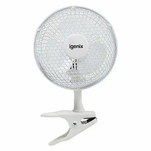 Igenix DF0006 Clip on Desk Fan, 6 Inch, 2 Speed (Pack of 2)