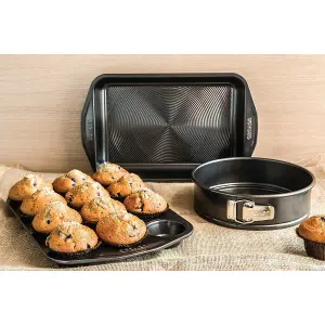 Circulon Black Steel Non Stick Heat Resistant 12-Cup Muffin Tin 45 x 25cm