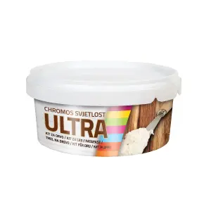 Ultra Wood Filler Kit for Wood Surfaces, Quick-Drying, for Outdoor and Indoor Use 0.75Kg