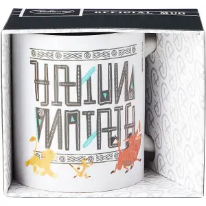 The Lion King Hakuna Matata Mug White/Yellow/Orange (One Size)