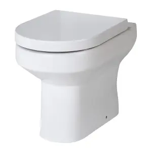 Dezine Grace Back To Wall Toilet with Soft Close Seat