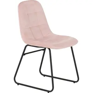 Mizer Upholstered Dining Chair (Set of 2) Baby Pink