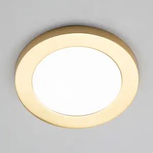 Litecraft Brass Magnetic Bezel For 12W Darly Bathroom Flush Ceiling Light