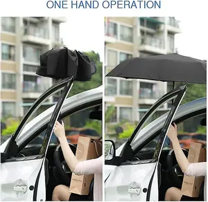 MantraRaj Mini Travel Umbrella Small Waterproof Portable Compact Man and Woman Folding Umbrella Black