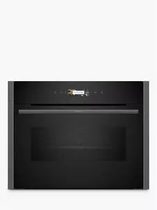 NEFF N70 C24MR21G0B Built-In Compact Oven With Microwave Function, Grey Graphite