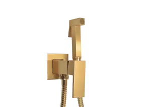 Banyetti Luca Square Thermostatic Douche - Brushed Brass