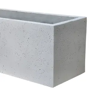 Verve Light grey Light grey Rectangular Planter (H)22cm (W)22cm