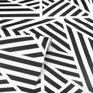 Arthouse Zebra Geo Mono Wallpaper