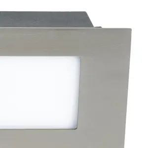 GoodHome Neihart Black Mains-powered Neutral white LED Rectangular Deck light