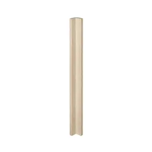 GoodHome Alpinia Oak effect shaker Matt oak light oak effect Standard Corner post, (W)59mm