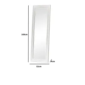 Melody Maison Tall White Full Length Mirror 52 x 160cm