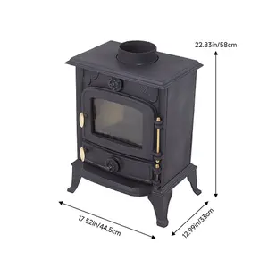 Freestanding Cast Iron Wood Burning Stove Fireplace