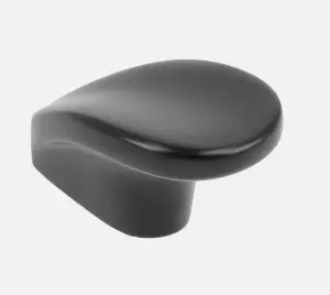 Kitchen Cupboard Cabinet Door Drawer Round Knob Handle Piazza by GTV Black Matt