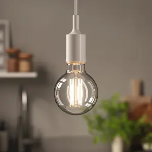 Diall G80 B22 3.4W 470lm Clear Globe Warm white LED Filament Light bulb