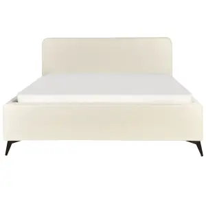 Boucle EU Super King Size Bed Cream VALOGNES