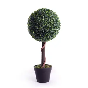 Best Artificial 2ft - 60cm Boxwood Ball Topiary Tree