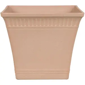 Set of 2 Plant Pots 41 x 41 x 36 cm Pink PSATHA