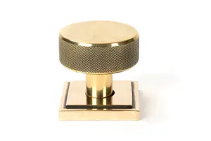 From The Anvil Aged Brass Brompton Mortice/Rim Knob Set (Square)