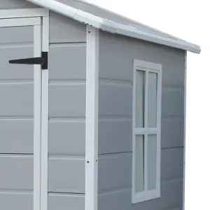 6x4.4 Foot Plastic Storage Shed