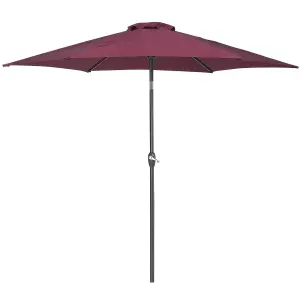 Market Garden Parasol 2.7 m Burgundy VARESE