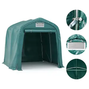 Berkfield Garage Tent PVC 2.4x2.4 m Green