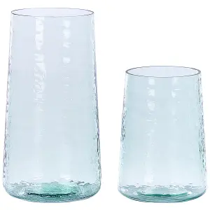 Decorative Vase KULCHE Glass Transparent