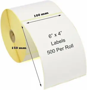 6x4 Inch (100m x 150mm) Shipping Label roll - 500 labels per roll