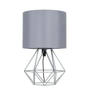 Bartelt Metal Table Lamp Grey Base/Grey Shade / Yes / G