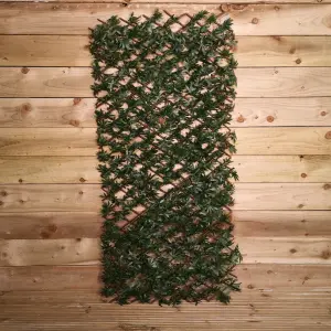 180cm x 60cm Artificial Fence Garden Trellis Privacy Screening Indoor Outdoor Wall Panel   Green Acer