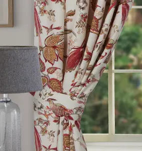 Home Curtains Kensington Botanical Tiebacks Terracotta (PAIR)