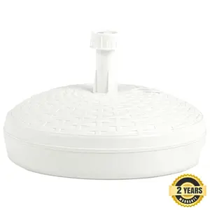 Aimili 2.7kg Plastic Free Standing Umbrella Base White