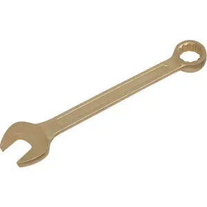 32mm Non-Sparking Combination Spanner with Open-End and 12-Point WallDrive Ring