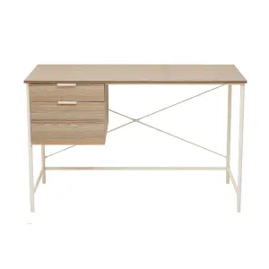 Interiors by Premier Bradbury Light Oak Veneer Desk With Drawers