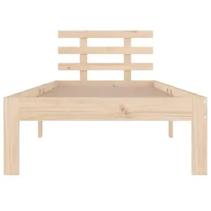 Berkfield Bed Frame Solid Wood 90x200 cm