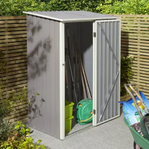 Rowlinson Trentvale 5x3 ft Pent Light grey Metal Shed