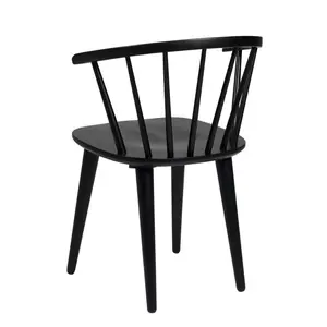 Baek Solid Wood Dining Chair (Set of 2) Black