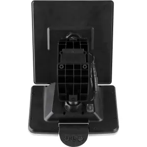 Luceco Adjustable Black Solar-powered Integrated LED PIR With motion sensor Outdoor Flood light