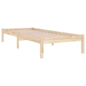 Berkfield Bed Frame Solid Wood 90x200 cm