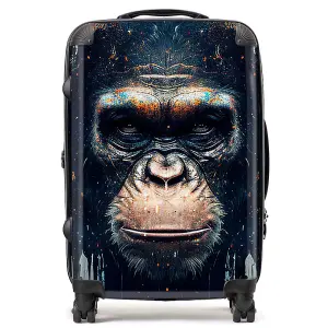 Gorilla Face Splashart Suitcase - Medium