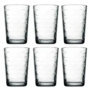 URBNLIVING 10cm Height Modern Clear Drinking Glass Set of 6