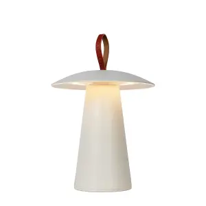 Lucide La Donna Modern Table Lamp Outdoor 19,7cm - LED Dim. - 1x2W 2700K - IP54 - 3 StepDim - White