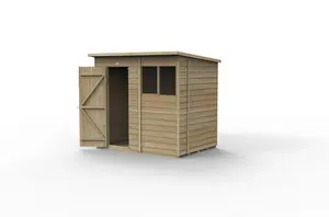 4LIFE Pent Shed 7x5 - Single Door - 2 Windows