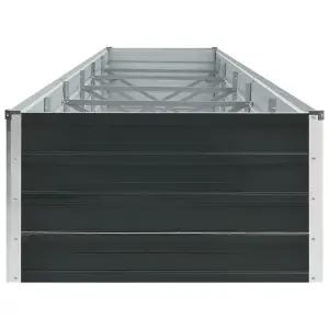 Berkfield Garden Raised Bed Galvanised Steel 480x80x45 cm Anthracite