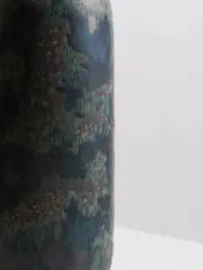 Interiors by Premier Green Vase, Boho Chic Decorative Vase, Modern and Contemporary Stoneware Tall Vase, Large Vase Decor for Home