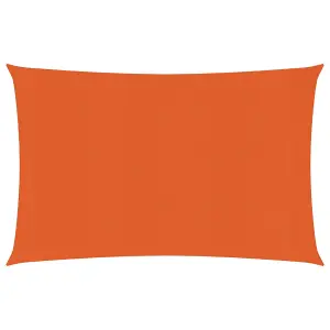 Berkfield Sunshade Sail 160 g/m2 Orange 3.5x4.5 m HDPE